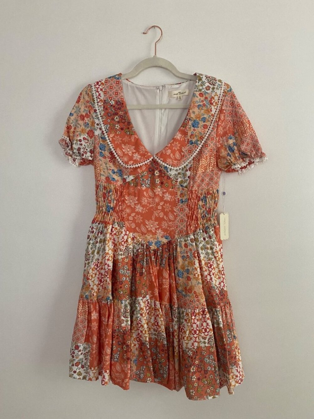 NWT Simply Southern Women's Floral Patchwork Dress Cottage Size S